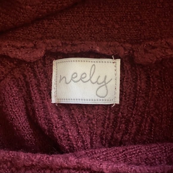 Neely Sweater Cowl Neck Tunic Pullover Oversized M - Picture 2 of 11